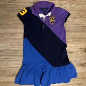 Rare Polo Ralph Lauren little girls rugby dress